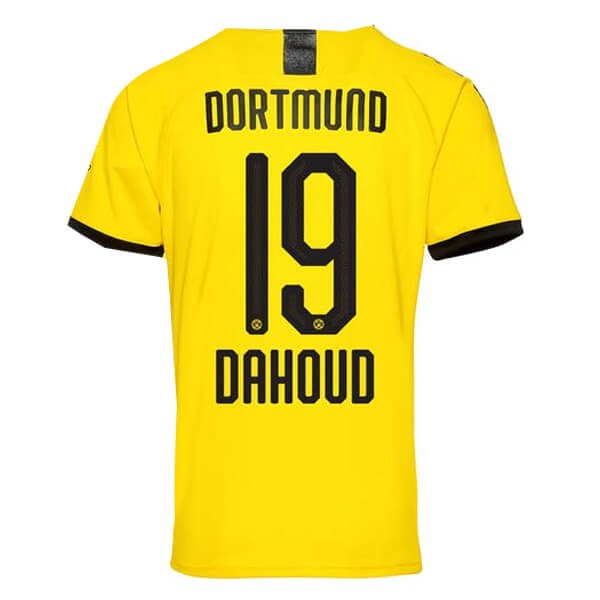 Thailand Trikot Borussia Dortmund NO.19 Dahoud Heim 2019-20 Gelb Fussballtrikots Günstig